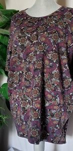 ⭐️4/$20 Lularoe Irma Black Paisley